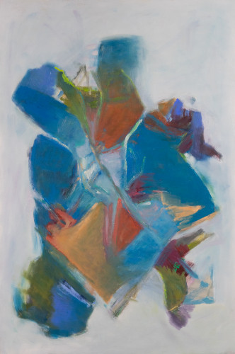 Abstract in Blue by Cheryl Appe