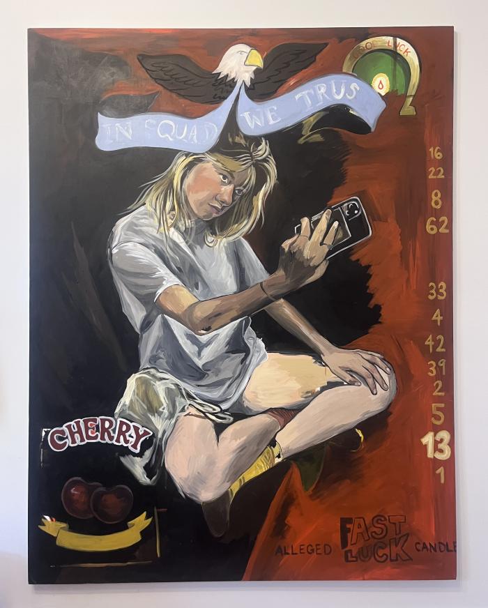 Allegedly Lucky Candle by Josie Tolliver Shaw