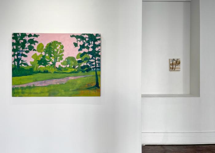 Installation View of Where The Owl Soars