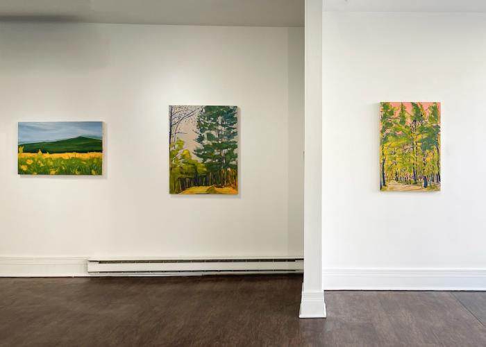 Installation View of Where The Owl Soars