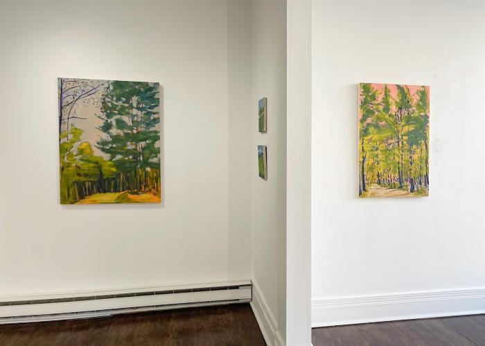 Installation View of Where The Owl Soars
