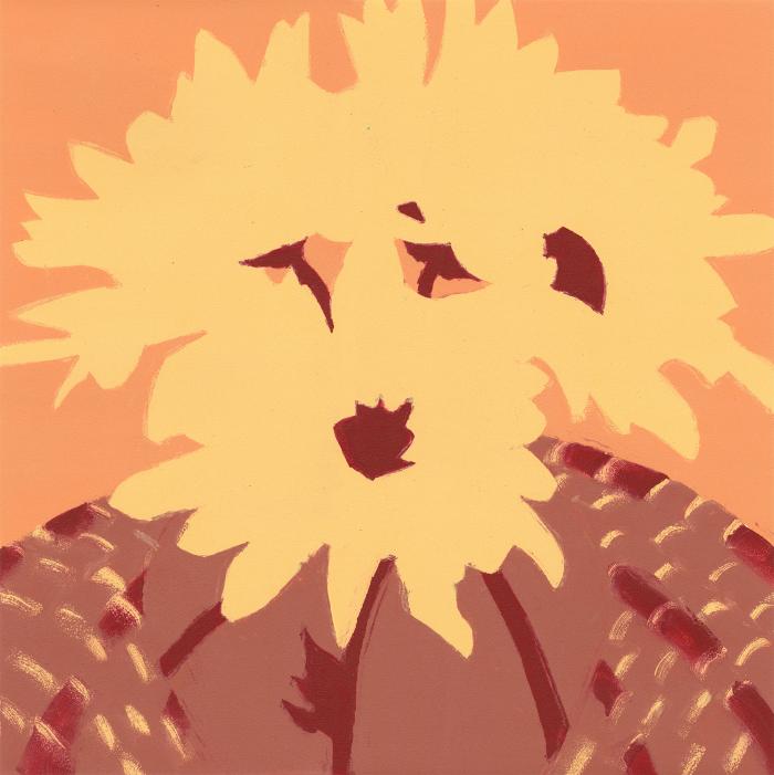 Daisies XI (Daisies with Trivet) by Rachel Burgess
