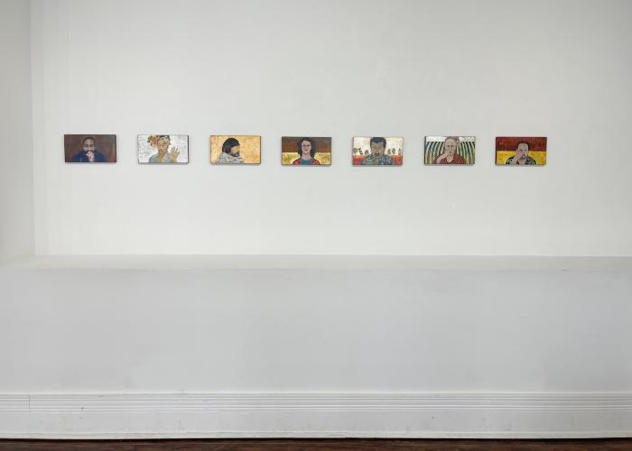 Installation View of Deirdre O'Connell: New Portraits