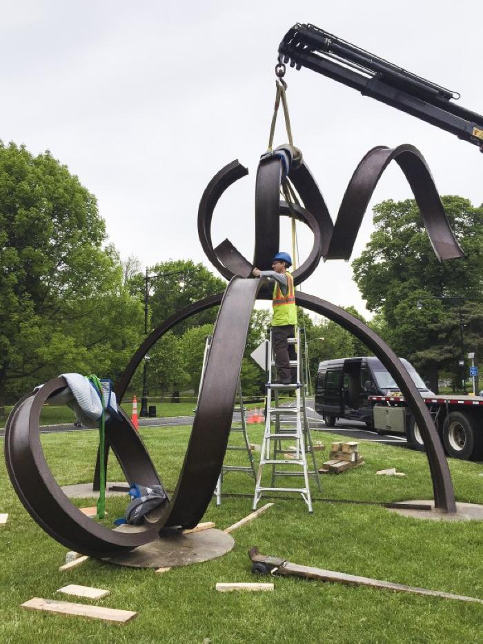 Installation View of Carole Eisner in Prospect Park