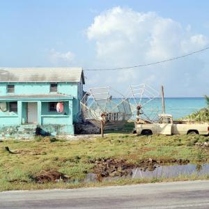 Satellite Dishes, Cat Island by Maria Passarotti