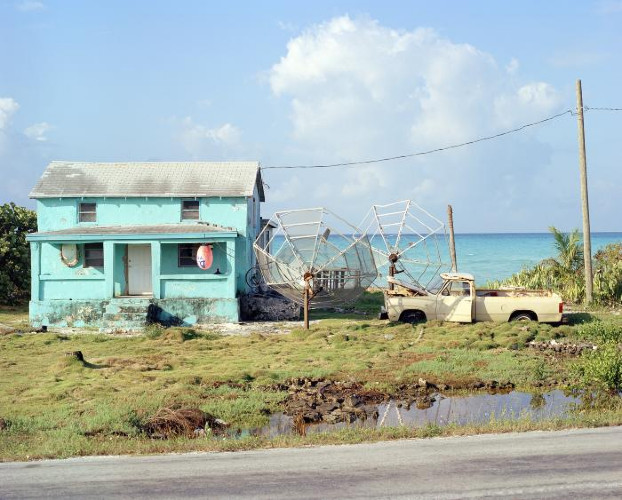 Satellite Dishes, Cat Island by Maria Passarotti