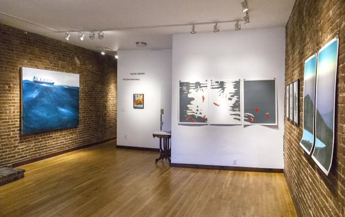 Installation View of In the Meeting of Rock and Sea