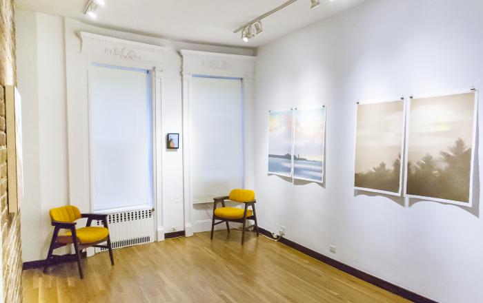 Installation View of In the Meeting of Rock and Sea