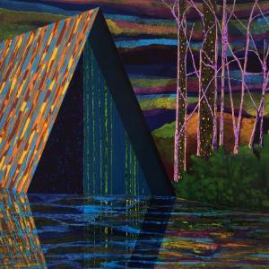 Beyond the Floating World, acrylic on paper by James Isherwood