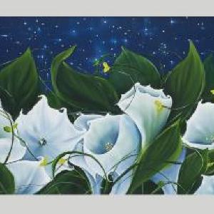 Moon Flowers by Allison Green