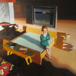 Woman on Bed by Kathy Osborn