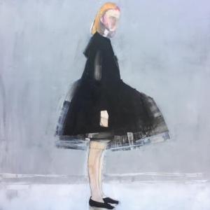 Girl in Black Dress by Ruth Shively