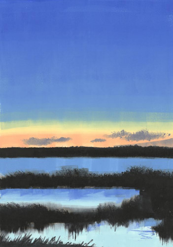 Low Purple Clouds by Rachel Burgess