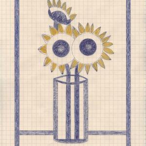 Still Life with Sunflowers by Caroline Blum