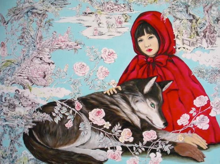 Little Red Riding Hood with an Odd-Hand Wolf by Ayakoh Furukawa-Leonart