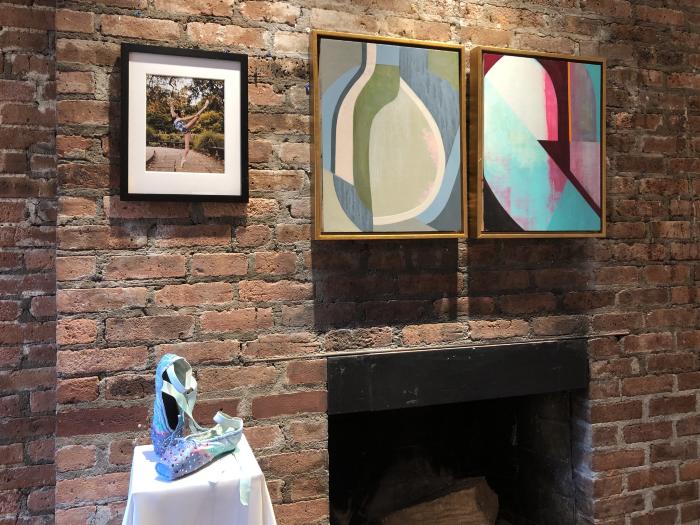 Installation View of Paint on Pointe