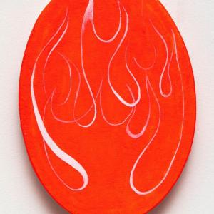 Fire Oval 4 by Jim Denney