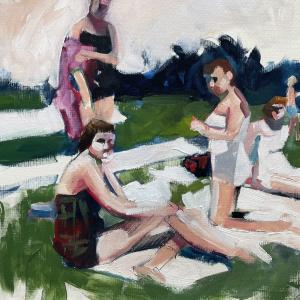 Untitled Study (Loungers) by Ruth Shively