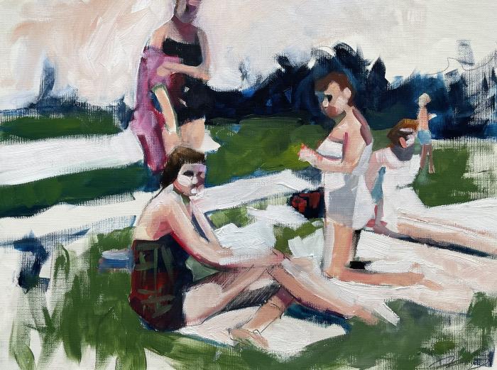 Untitled Study (Loungers) by Ruth Shively