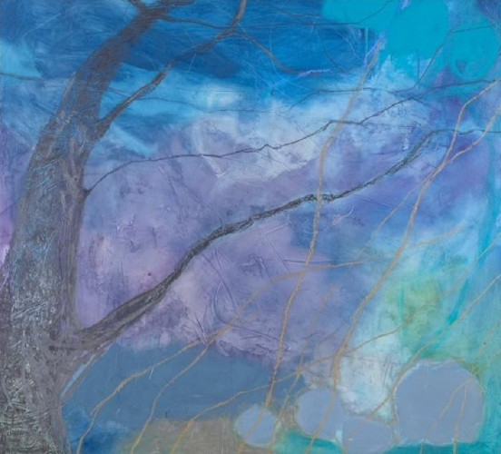 Night Sky with Branches by Rachelle Krieger