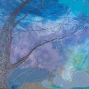 Night Sky with Branches by Rachelle Krieger