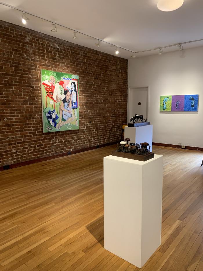 Installation View of SPRUNG