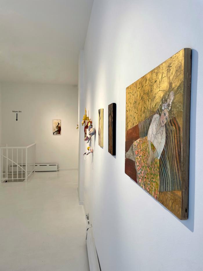 Installation View of Fire & Flurry