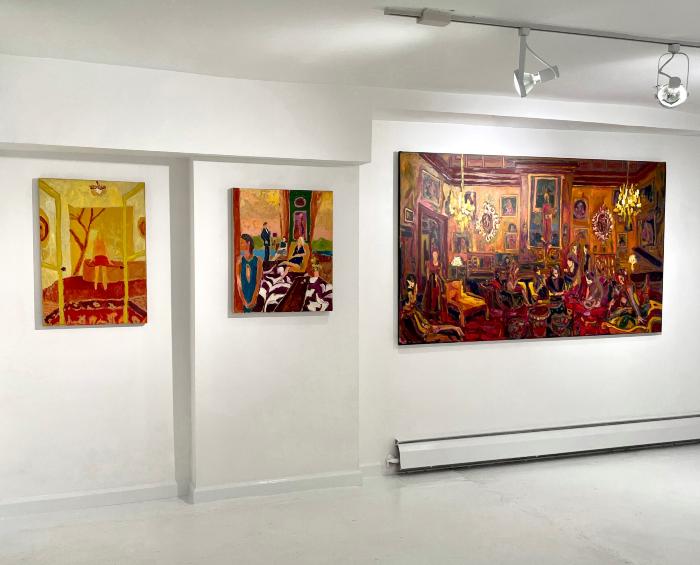 Installation View of Posturing