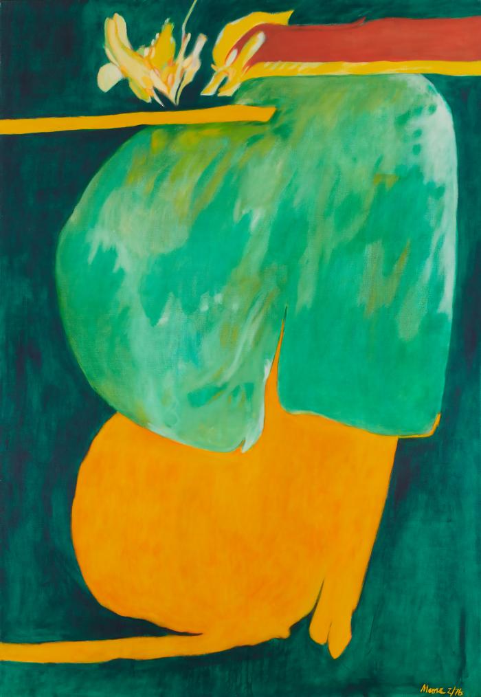 Untitled I (Green Orange) by James Moore